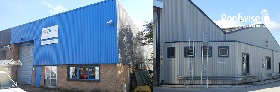 Leicester Commercial Building steel wall cladding