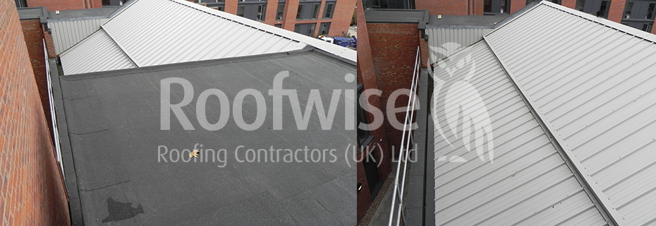 New Sheet Roof Installed In Central Leicester Roofwise