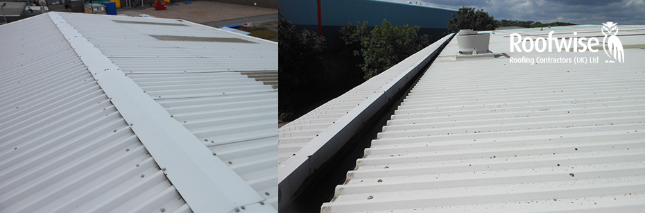 Profiled steel roof cladding and sheeting leicester