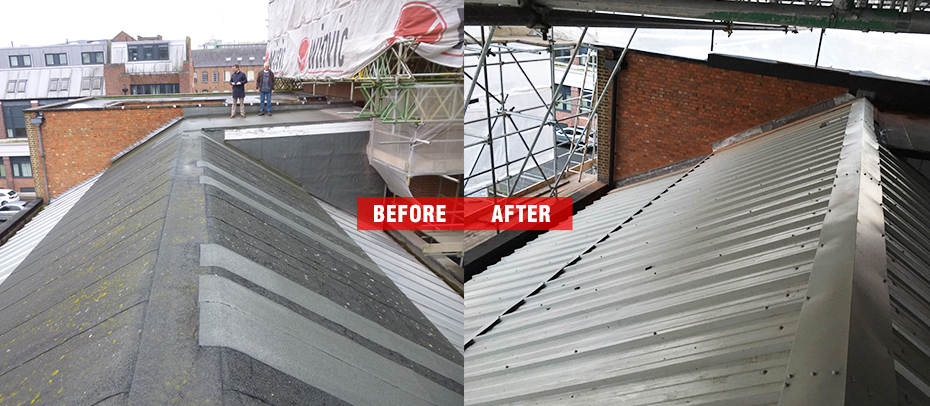 Roof Metal Profiled Sheeting install in Leicester