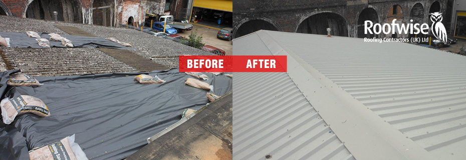 Asbestos overroofing services in central leicester
